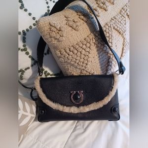 Salvatore Ferragamo Fur & leather shoulder bag FINAL $ FIRM